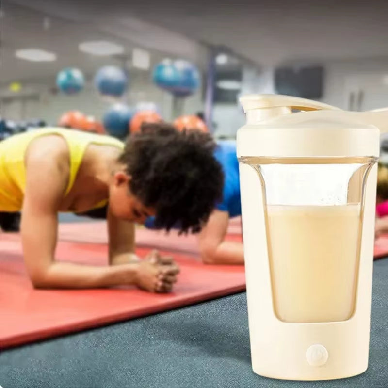 Portable Electric Protein Shaker Cup for Milk Powder Mixing Automatic Blender Travel Essential Outdoor Sports Accessory