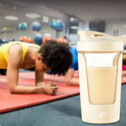 Portable Electric Protein Shaker Cup for Milk Powder Mixing Automatic Blender Travel Essential Outdoor Sports Accessory