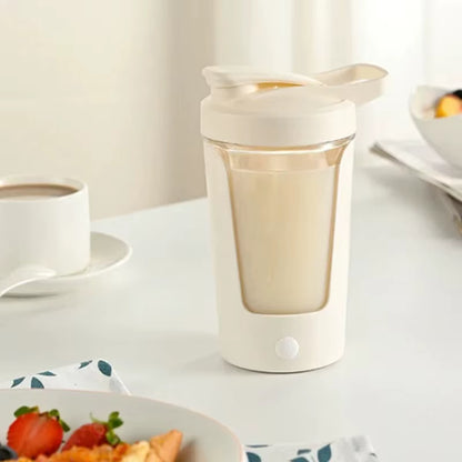 Portable Electric Protein Shaker Cup for Milk Powder Mixing Automatic Blender Travel Essential Outdoor Sports Accessory